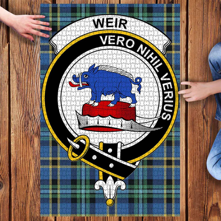 Scottish Weir Clan Crest Tartan Jigsaw Puzzle 3
