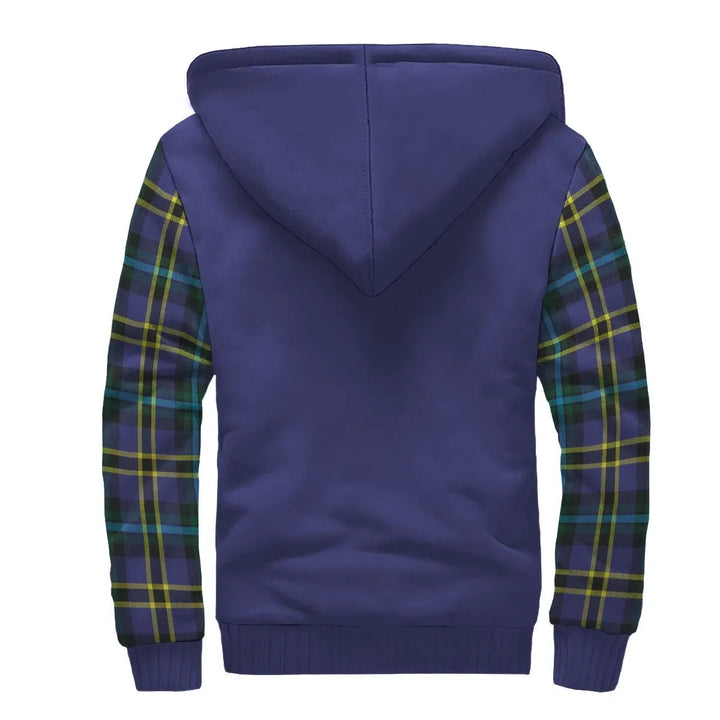 Scottish Weir Clan Crest Tartan Plaid Sleeve Sherpa Hoodie