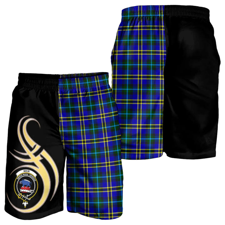 Scottish Weir Modern Clan Crest Tartan Believe in Me Men's Shorts