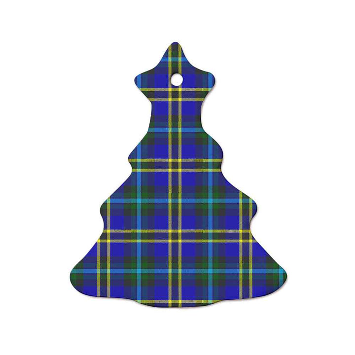 Scottish Weir Modern Clan Tartan Ceramic Ornament  Tree Shape Tartan Plaid