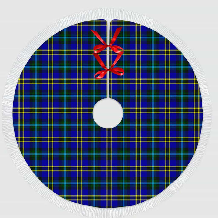 Scottish Weir Modern Clan Tartan Christmas Tree Skirt Tassels 1 Tartan Plaid