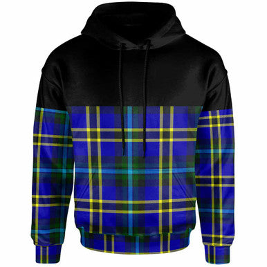 Scottish Weir Modern Clan Tartan Hoodie - Horizontal Style Front Side Tartan Plaid
