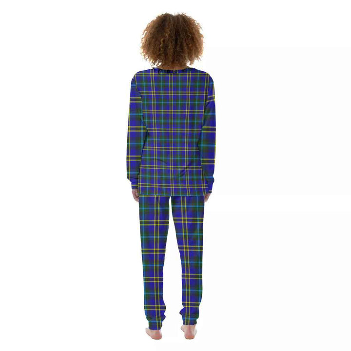 Scottish Weir Modern Clan Tartan Pajama Set Women Back Side Tartan Plaid