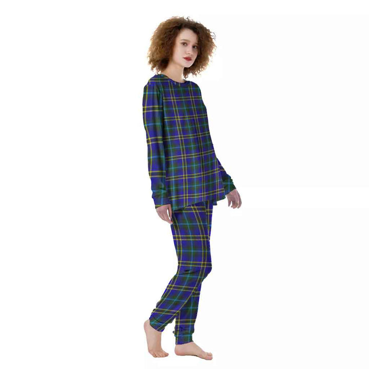Scottish Weir Modern Clan Tartan Pajama Set Women Front Side Tartan Plaid
