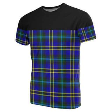 Scottish Weir Modern Clan Tartan T-Shirt Horizontal Style Front Side Tartan Plaid