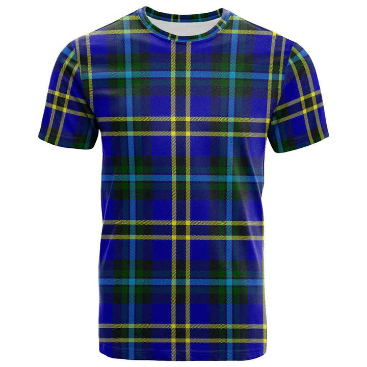 Scottish Weir Modern Clan Tartan T-Shirt Front Side Tartan Plaid