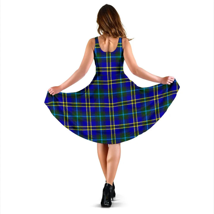 Scottish Weir Modern Clan Tartan Women Midi Dress