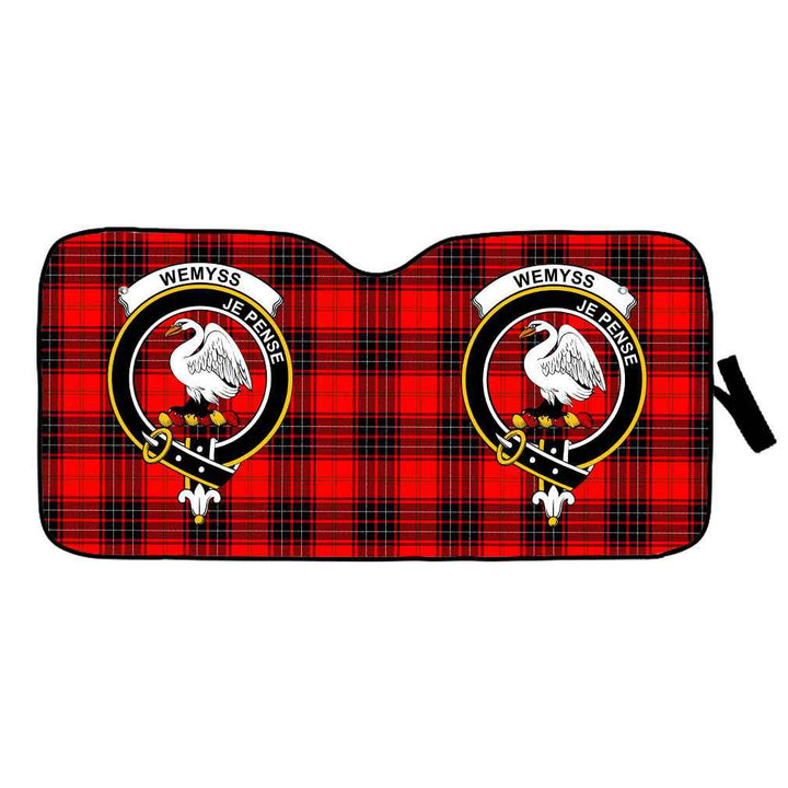 Scottish Wemyss Clan Crest Tartan Car Windshield Sun Shade Tartan Plaid 1