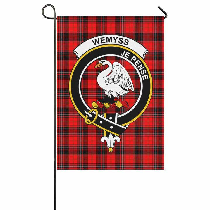 Scottish Wemyss Clan Crest Tartan Garden Flag Tartan Plaid 1