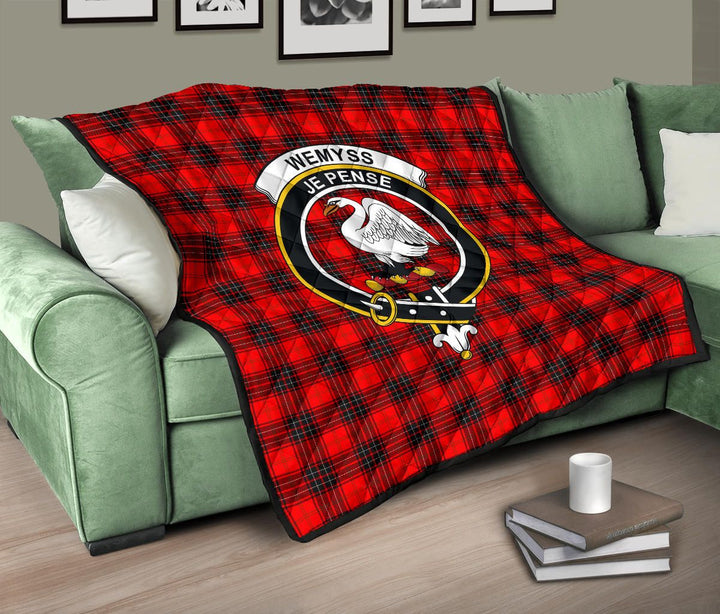 Scottish Wemyss Modern Clan Crest Tartan Quilt Tartan Plaid 10