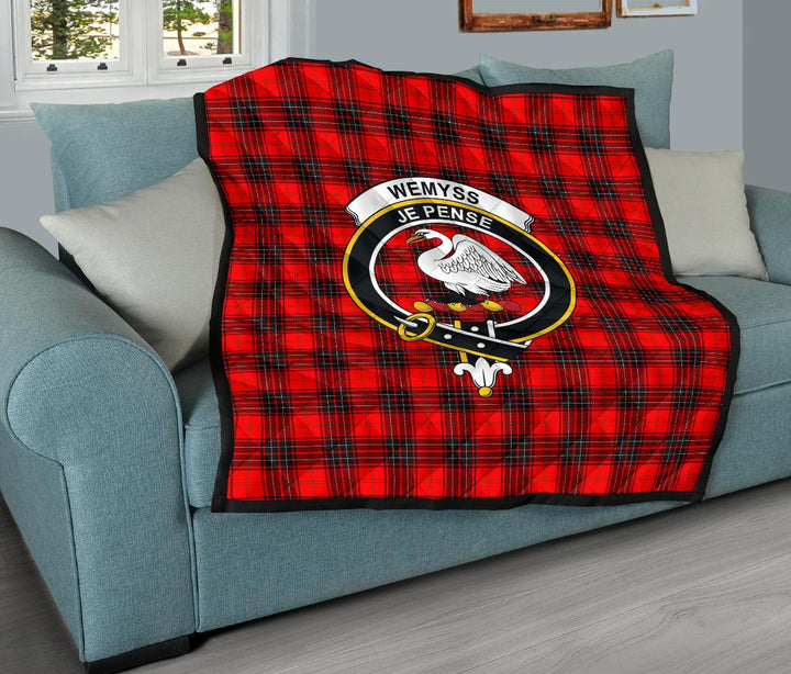 Scottish Wemyss Modern Clan Crest Tartan Quilt Tartan Plaid 11