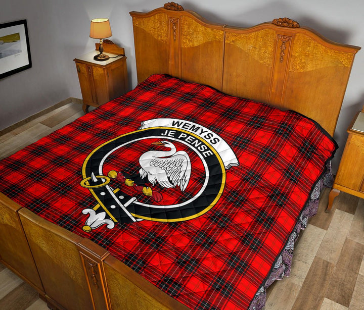 Scottish Wemyss Modern Clan Crest Tartan Quilt Tartan Plaid 12