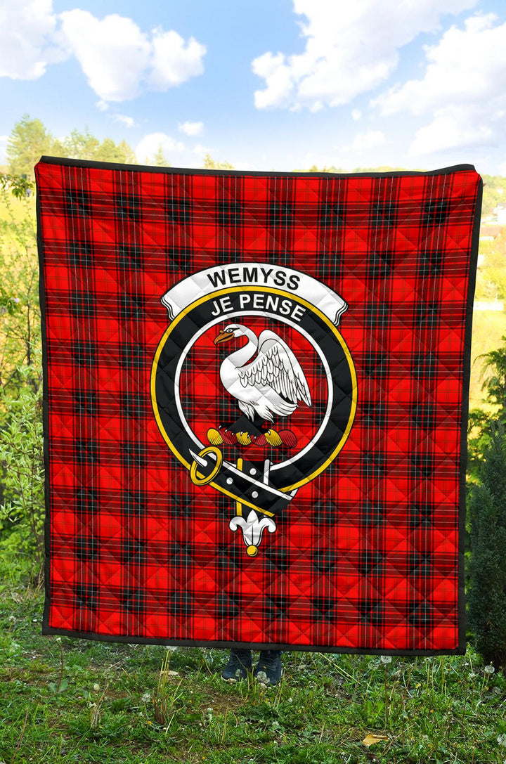 Scottish Wemyss Modern Clan Crest Tartan Quilt Tartan Plaid 2
