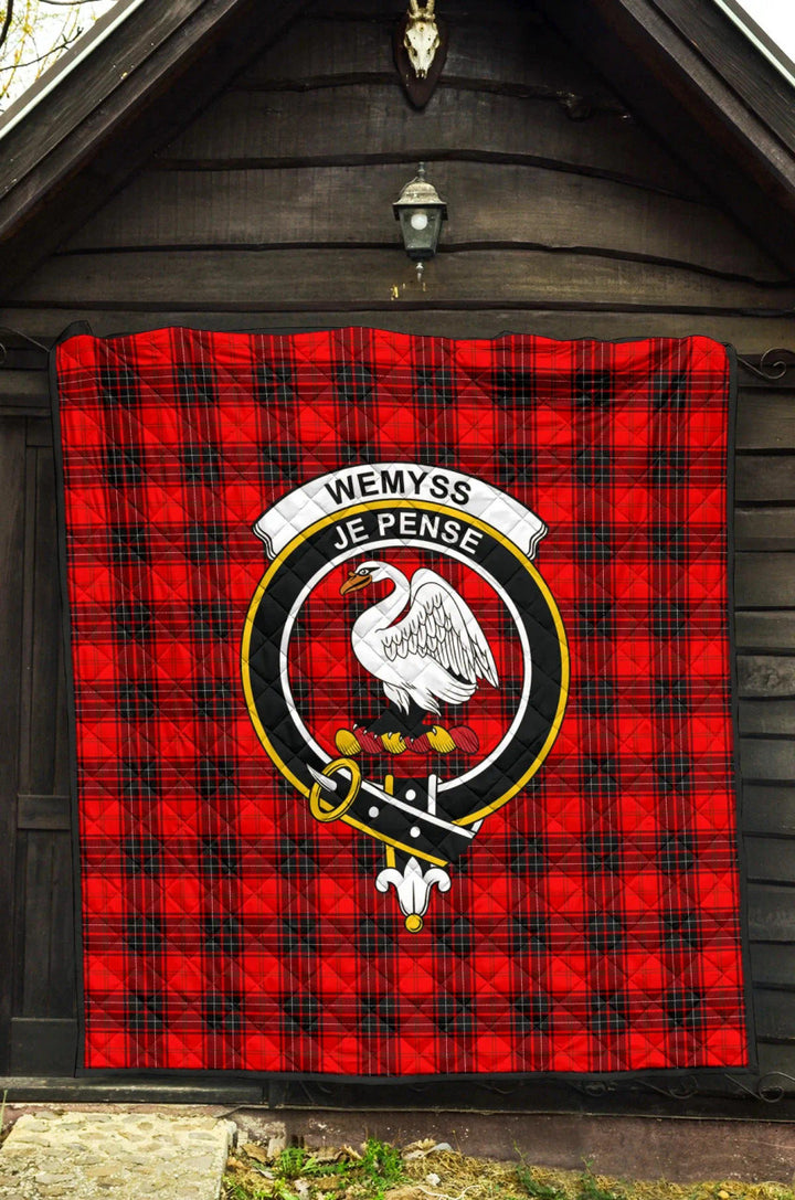 Scottish Wemyss Modern Clan Crest Tartan Quilt Tartan Plaid 3