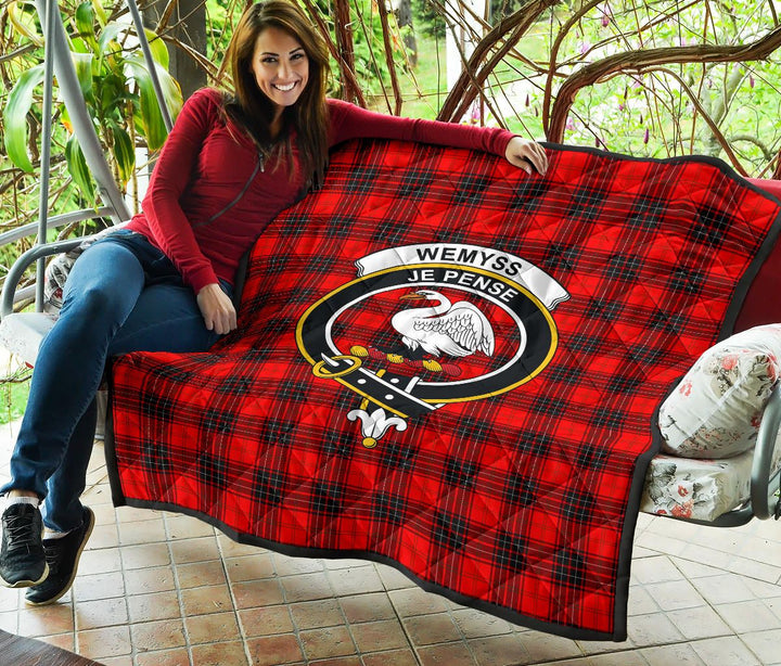 Scottish Wemyss Modern Clan Crest Tartan Quilt Tartan Plaid 5
