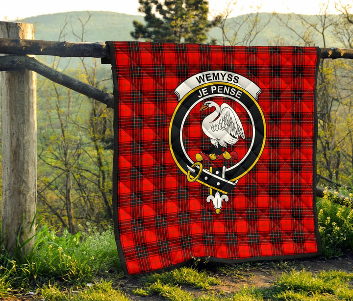 Scottish Wemyss Modern Clan Crest Tartan Quilt Tartan Plaid 6