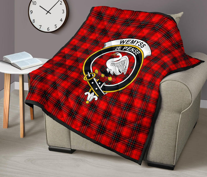 Scottish Wemyss Modern Clan Crest Tartan Quilt Tartan Plaid 9