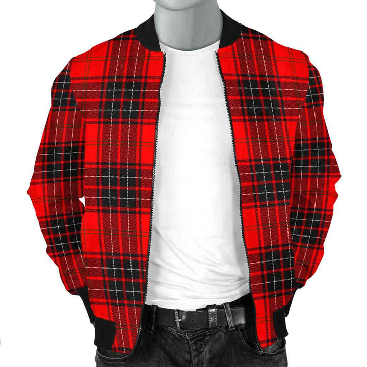 Scottish Wemyss Modern Clan Tartan Bomber Jacket Tartan Plaid 2