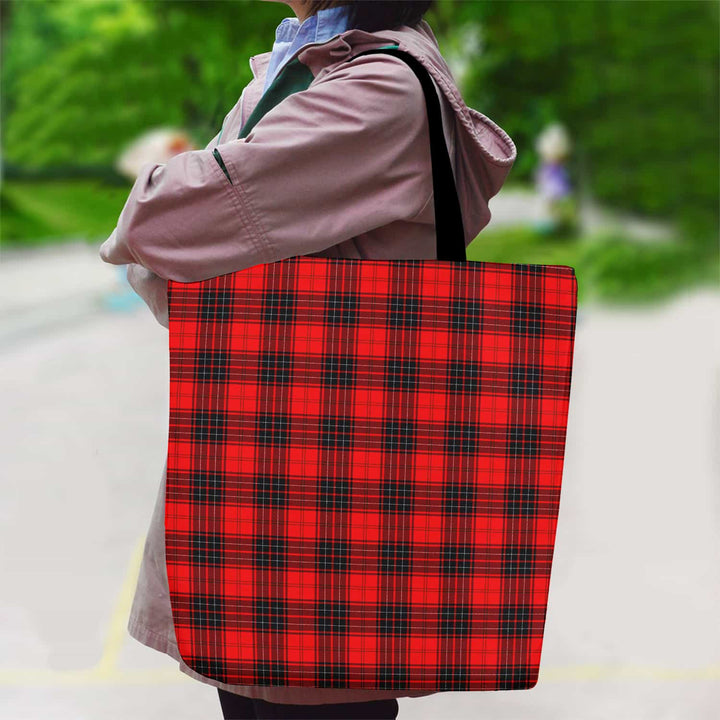 Scottish Wemyss Modern Clan Tartan Canvas Bag With Shoulder Strap Tartan Plaid 2