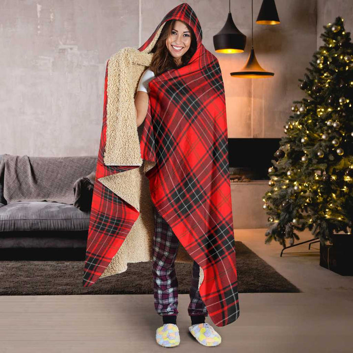Scottish Wemyss Modern Clan Tartan Hooded Blanket Tartan Plaid 6