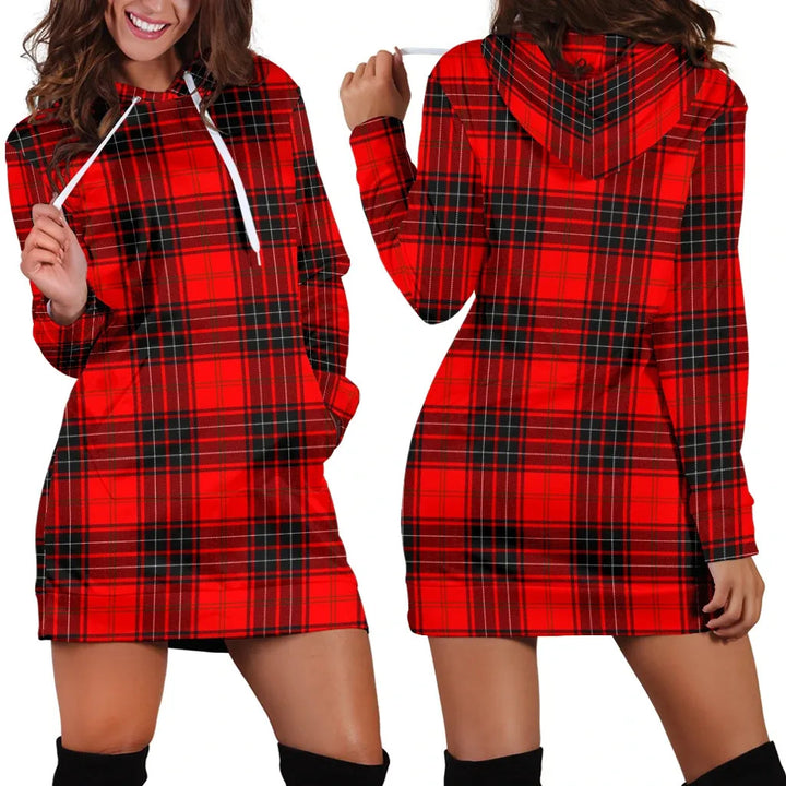 Scottish Wemyss Modern Clan Tartan Hoodie Dress