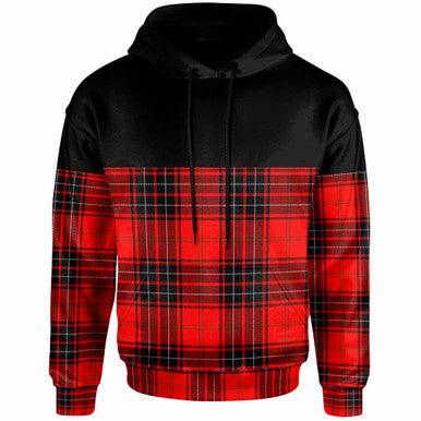 Scottish Wemyss Modern Clan Tartan Hoodie - Horizontal Style Front Side Tartan Plaid