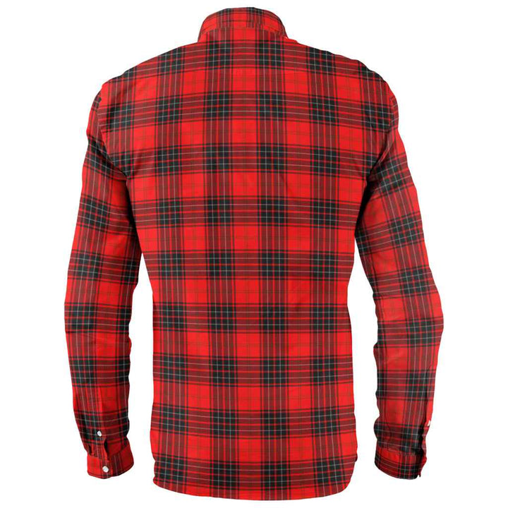 Scottish Wemyss Modern Clan Tartan Long Sleeve Shirt Back Side Tartan Plaid