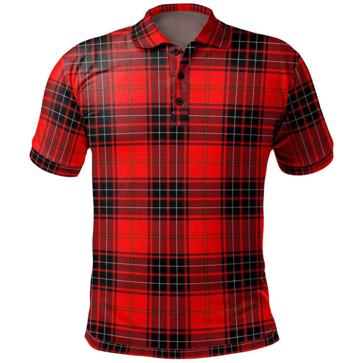 Scottish Wemyss Modern Clan Tartan Polo Shirt Front Side Tartan Plaid