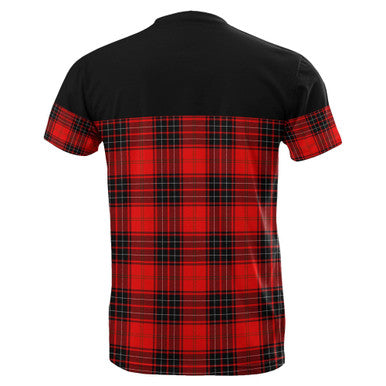 Scottish Wemyss Modern Clan Tartan T-Shirt Horizontal Style Back Side Tartan Plaid