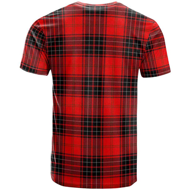 Scottish Wemyss Modern Clan Tartan T-Shirt Back Side Tartan Plaid