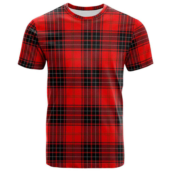 Scottish Wemyss Modern Clan Tartan T-Shirt Front Side Tartan Plaid