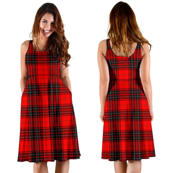 Scottish Wemyss Modern Clan Tartan Women Midi Dress