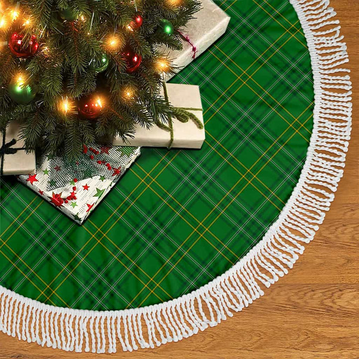 Scottish Wexford County Clan Tartan Christmas Tree Skirt Tassels 2 Tartan Plaid