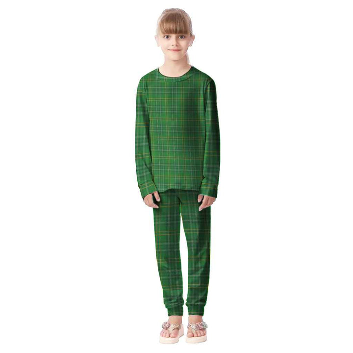Scottish Wexford County Clan Tartan Pajama Set Kid Front Side Tartan Plaid