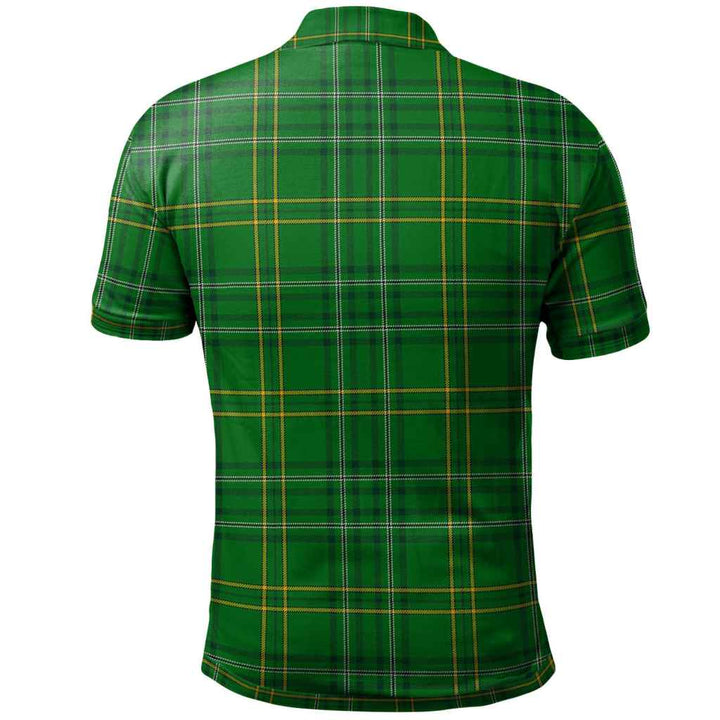 Scottish Wexford County Clan Tartan Polo Shirt Back Side Tartan Plaid