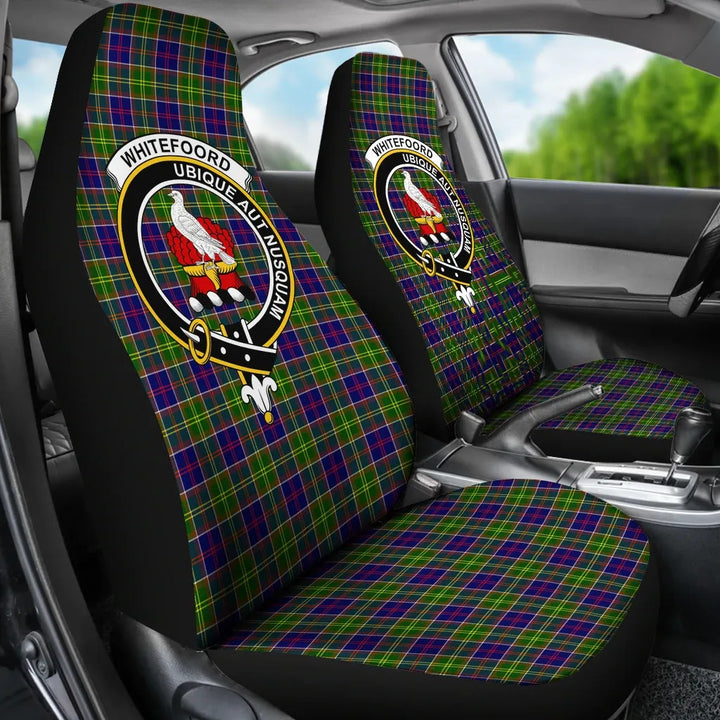 Scottish Whitefoord Clan Crest Tartan Car Seat Covers 3
