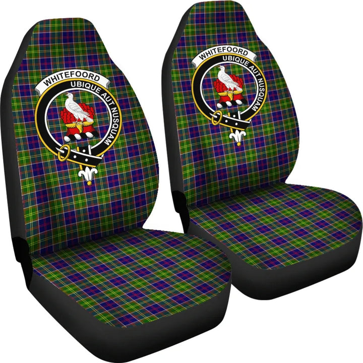 Scottish Whitefoord Clan Crest Tartan Car Seat Covers 4