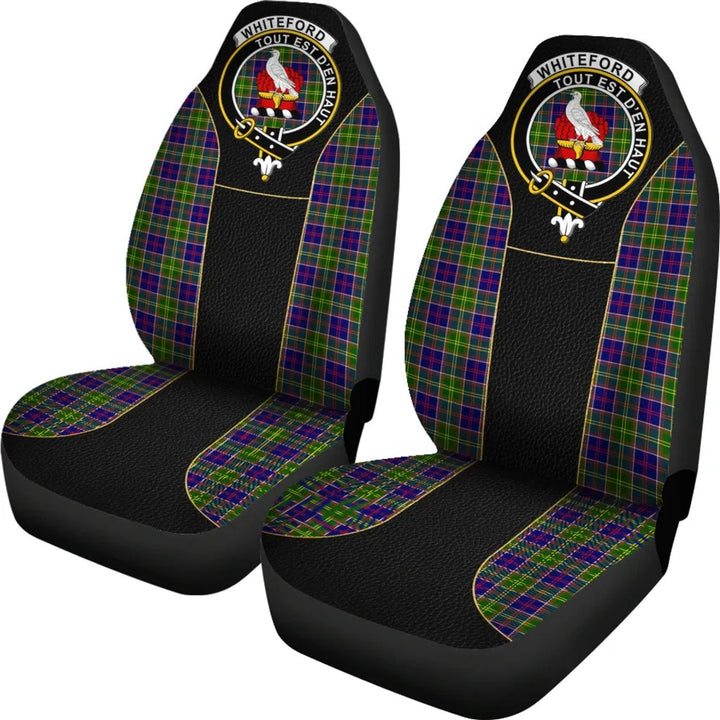 Scottish Whiteford Clan Crest Tartan Car Seat Covers - Special Style 2