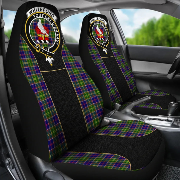 Scottish Whiteford Clan Crest Tartan Car Seat Covers - Special Style 3