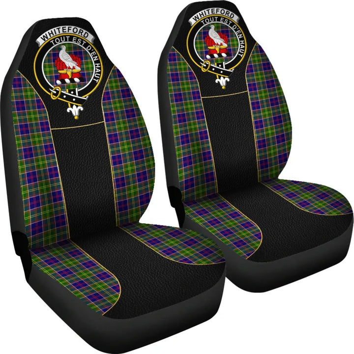 Scottish Whiteford Clan Crest Tartan Car Seat Covers - Special Style 4
