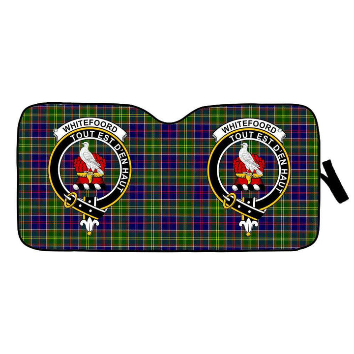 Scottish Whiteford Clan Crest Tartan Car Windshield Sun Shade Tartan Plaid 1