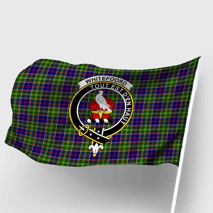 Scottish Whiteford Clan Crest Tartan Flag Parade Tartan Plaid 2