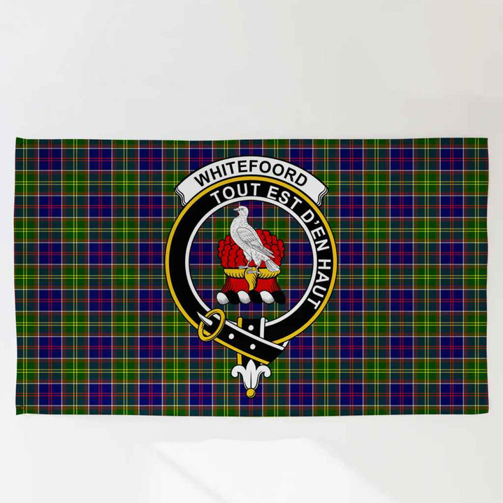 Scottish Whiteford Clan Crest Tartan Flag Parade Tartan Plaid 3
