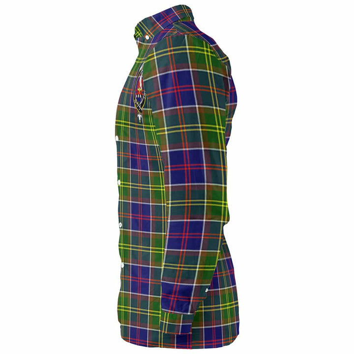 Scottish Whiteford Clan Crest Tartan Long Sleeve Shirt Tartan Plaid