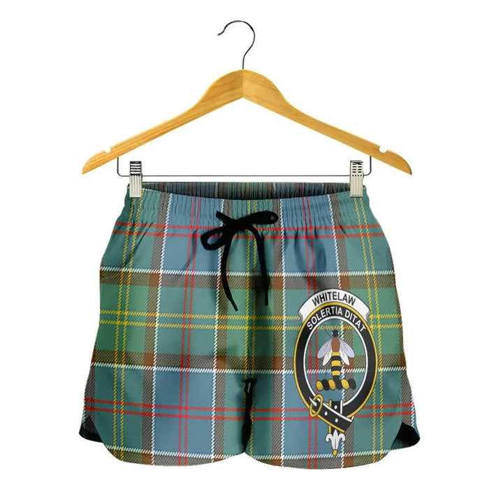 Scottish Whitelaw Clan Crest Tartan Women Shorts
