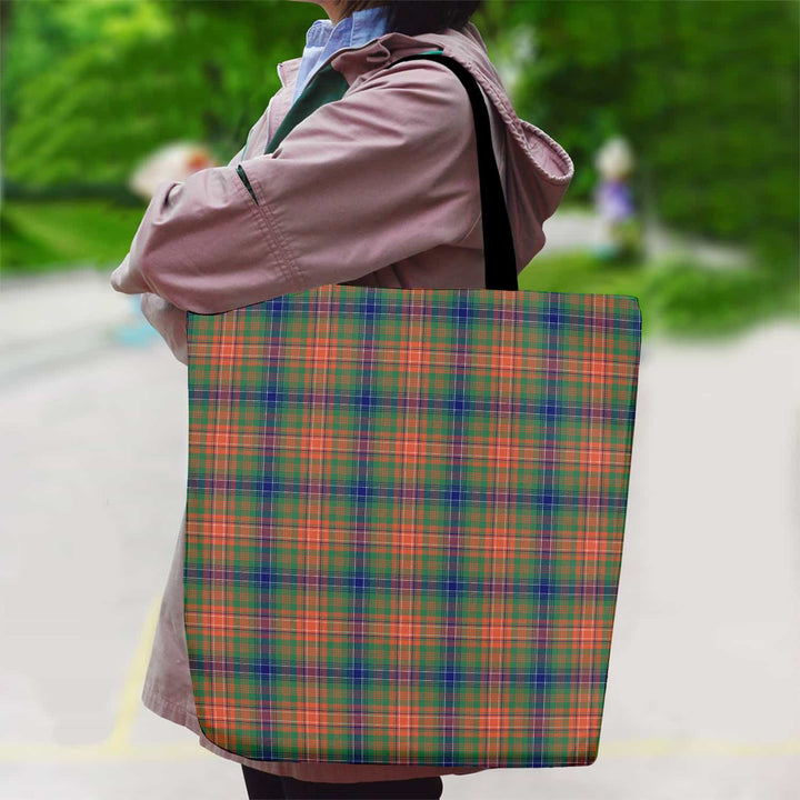 Scottish Wilson Ancient Clan Tartan Canvas Bag With Shoulder Strap Tartan Plaid 2