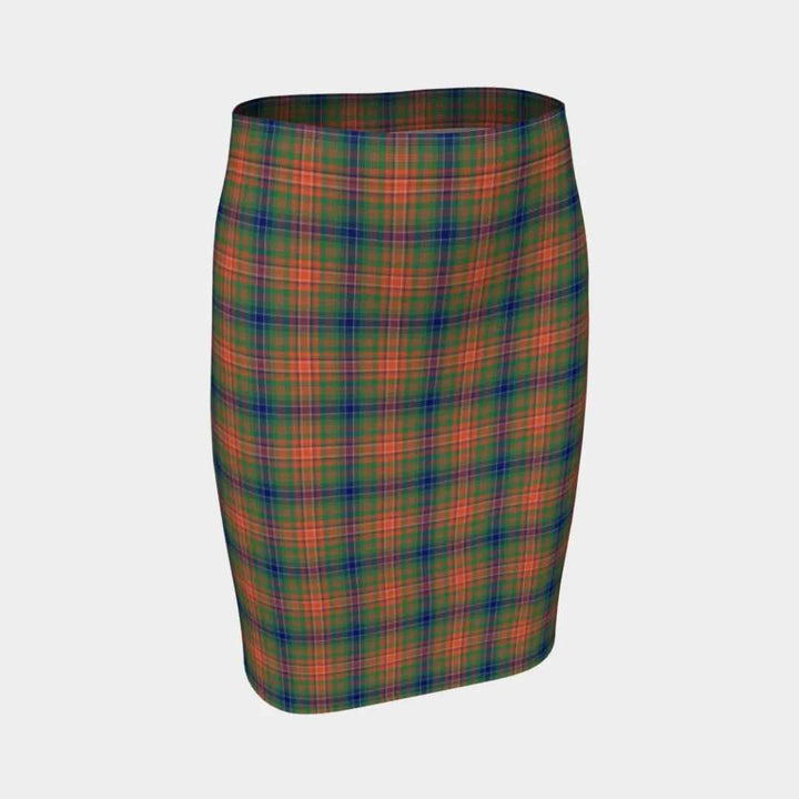 Scottish Wilson Ancient Clan Tartan Fitted Skirt Tartan Plaid 1