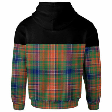 Scottish Wilson Ancient Clan Tartan Hoodie - Horizontal Style Back Side Tartan Plaid