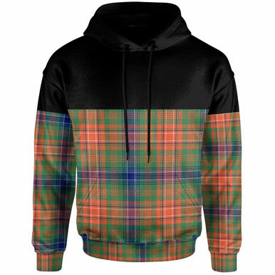 Scottish Wilson Ancient Clan Tartan Hoodie - Horizontal Style Front Side Tartan Plaid