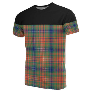 Scottish Wilson Ancient Clan Tartan T-Shirt Horizontal Style Front Side Tartan Plaid